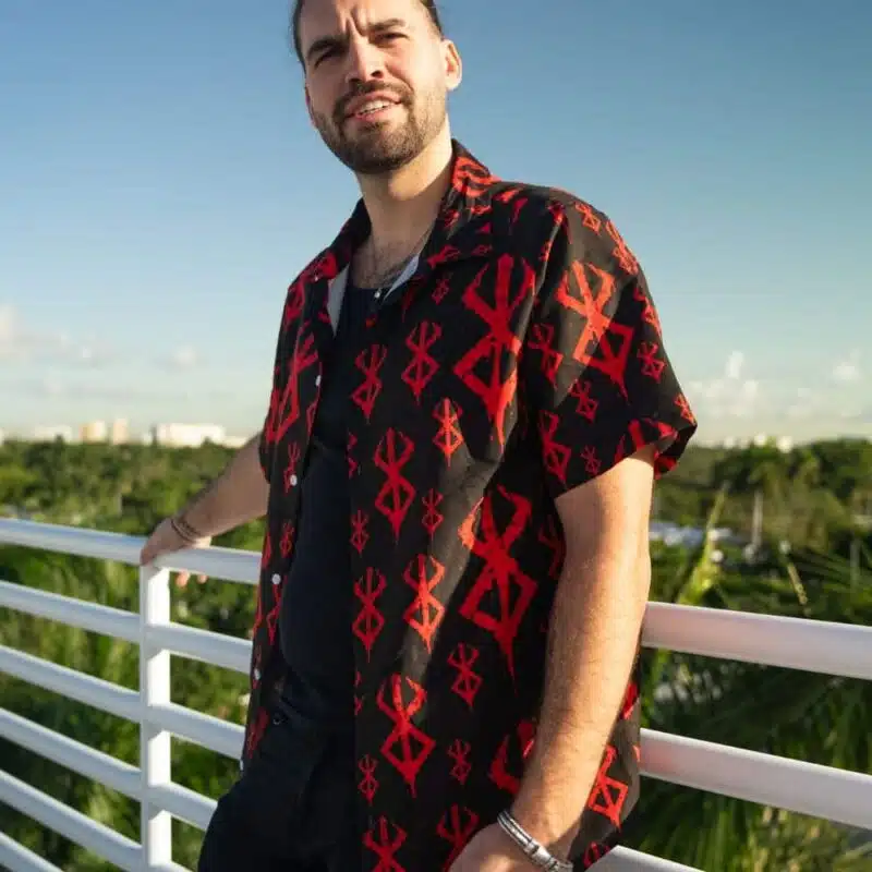 pro shoot Brand of Sacrifice Berserk Button Up