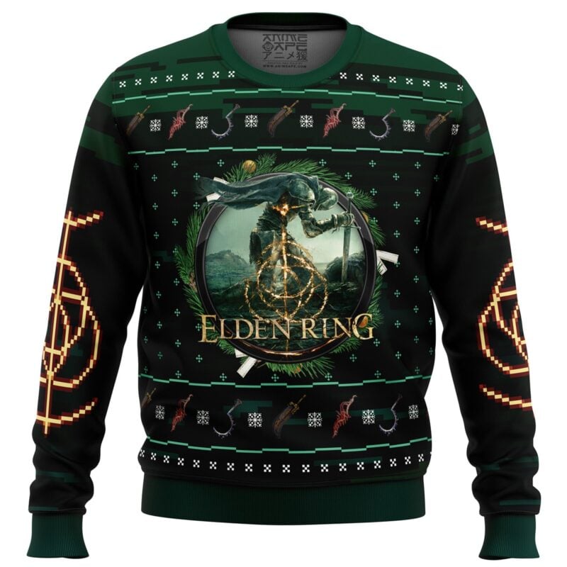 Elden Ring v2 Ugly Christmas Sweater - Anime Ape