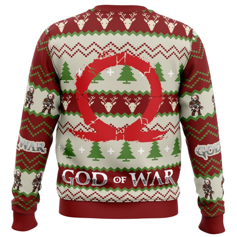 God of Christmas God of War Ugly Christmas Sweater - Image 2