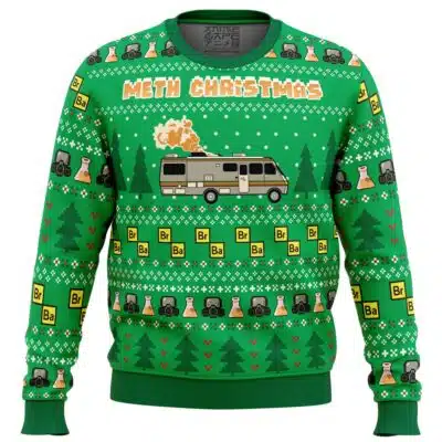 Meth Xmas Breaking Bad Ugly Christmas Sweater