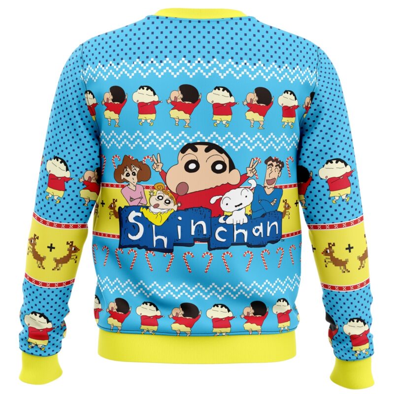 Naughty Shinnosuke Crayon Shin-chan Ugly Christmas Sweater - Image 2
