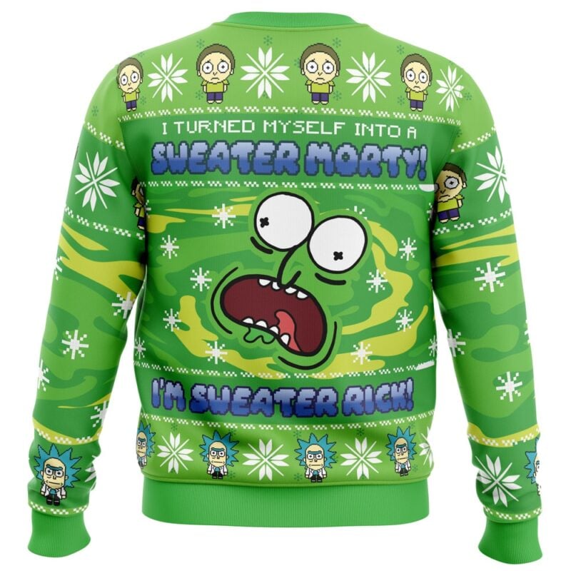 Sweater Rick Rick and Morty Ugly Christmas Sweater - Image 2
