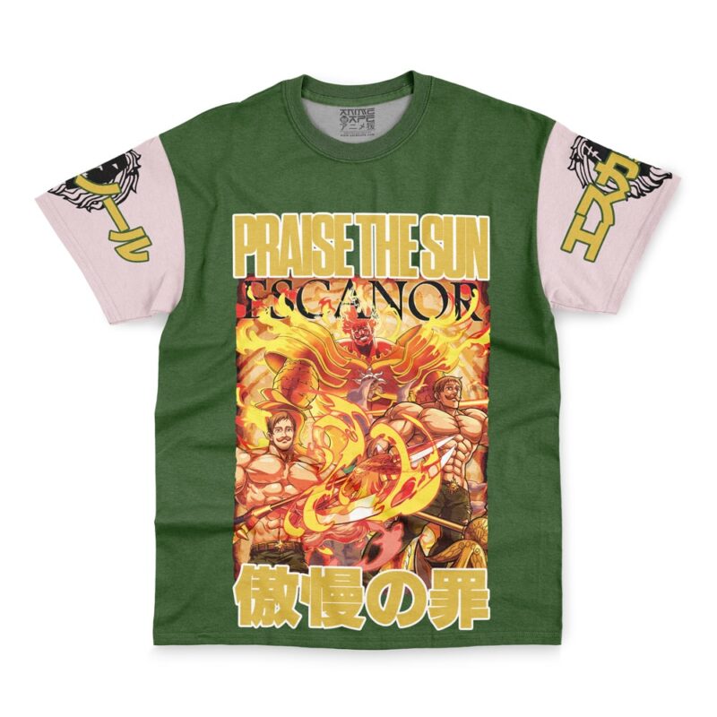 Escanor Seven Deadly Sins Streetwear T-Shirt - Image 2