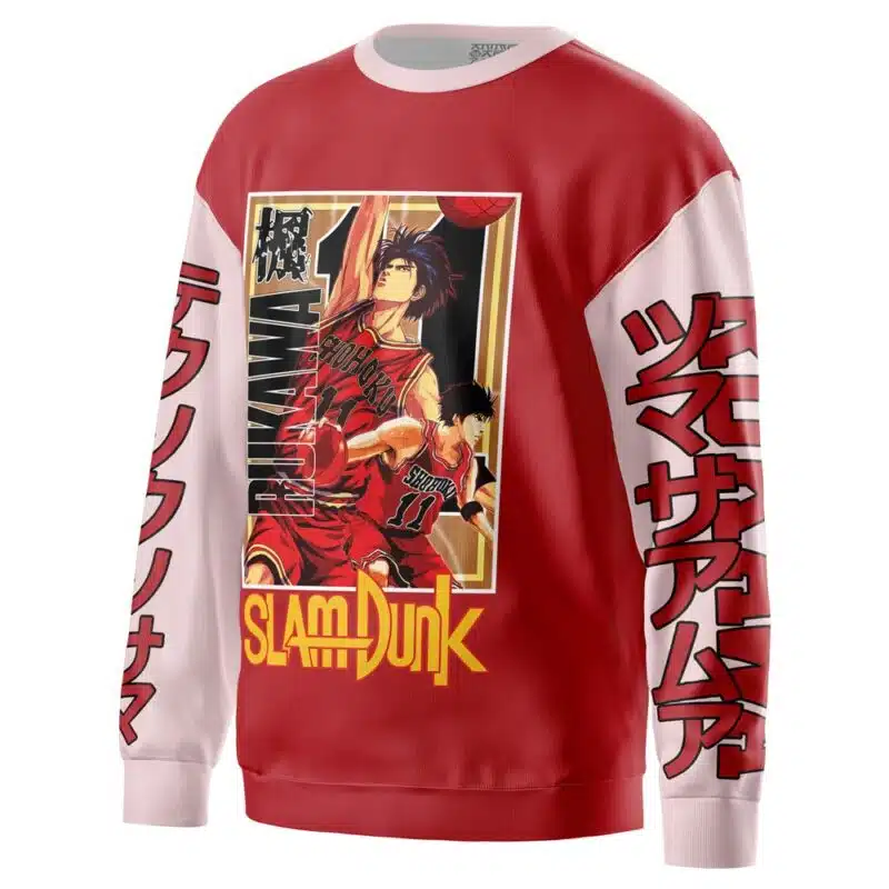 Kaede Rukawa Slam Dunk Streetwear Sweatshirt - Image 2