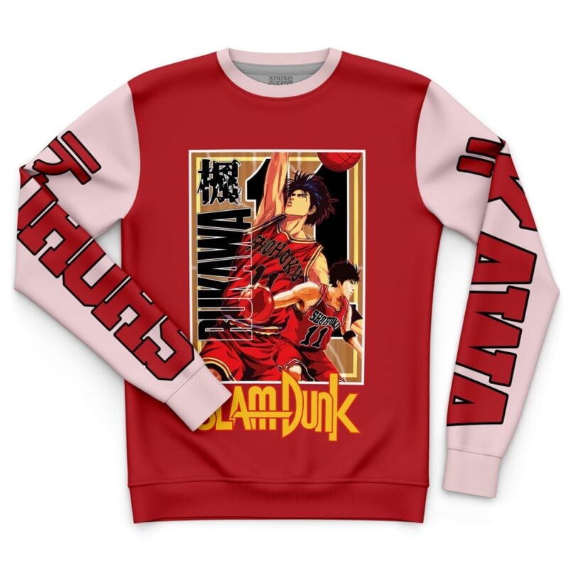 Kaede Rukawa Slam Dunk Streetwear Sweatshirt - Image 4