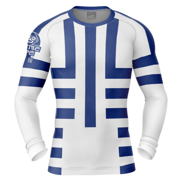 Akaza Demon Slayer Long Sleeve Rash Guard Compression Shirt