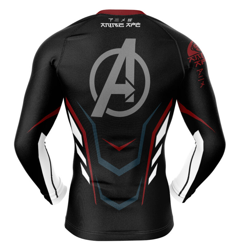 Avengers Endgame Long Sleeve Rash Guard Compression Shirt - Image 2