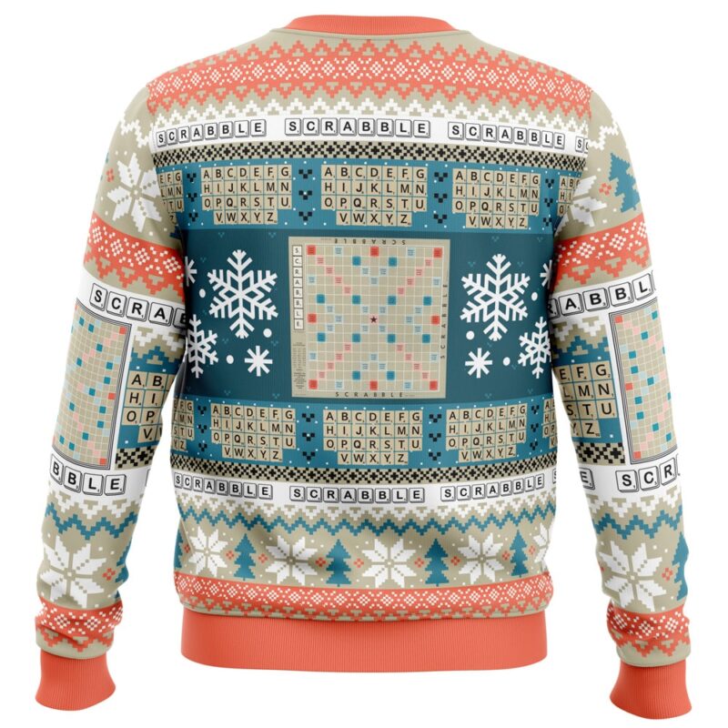 Christmas Scrabble Board Games Ugly Christmas Sweater - Image 2