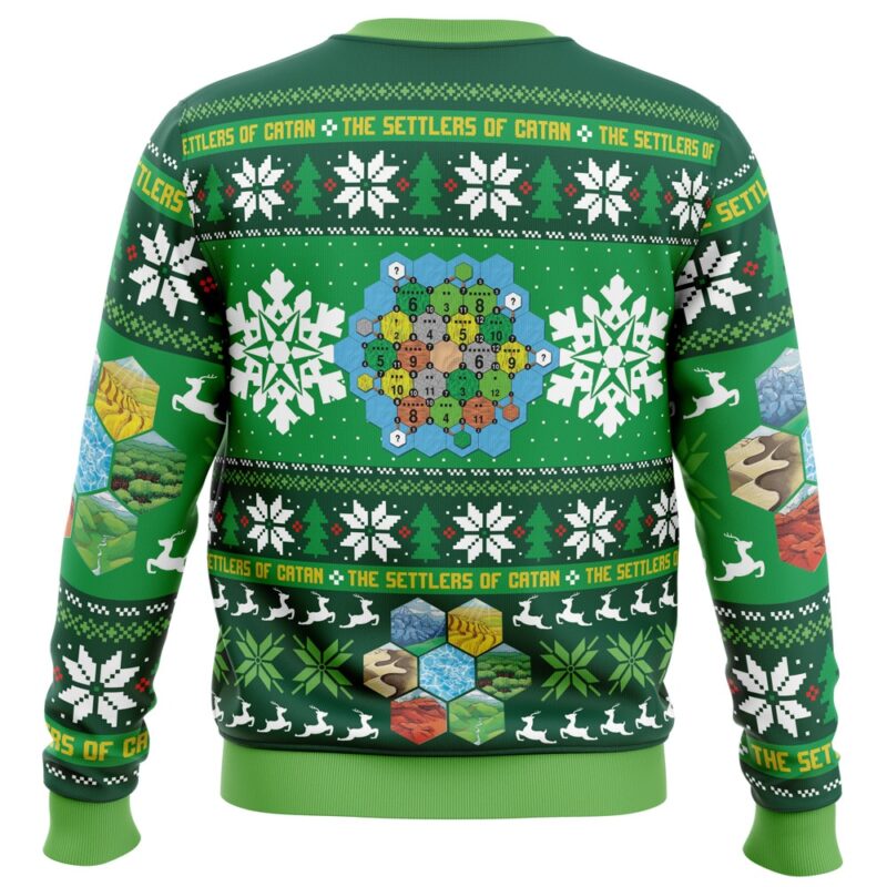 Christmas Settlers of Catan Board Games Ugly Christmas Sweater - Image 2
