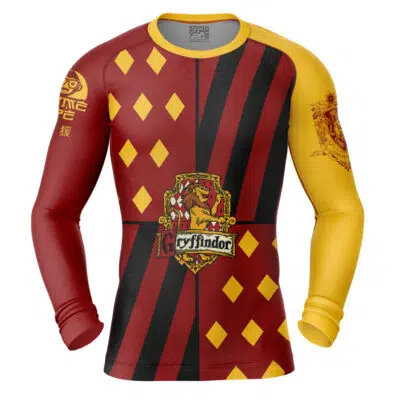 Gryffindor v2 Harry Potter Long Sleeve Rash Guard Compression Shirt