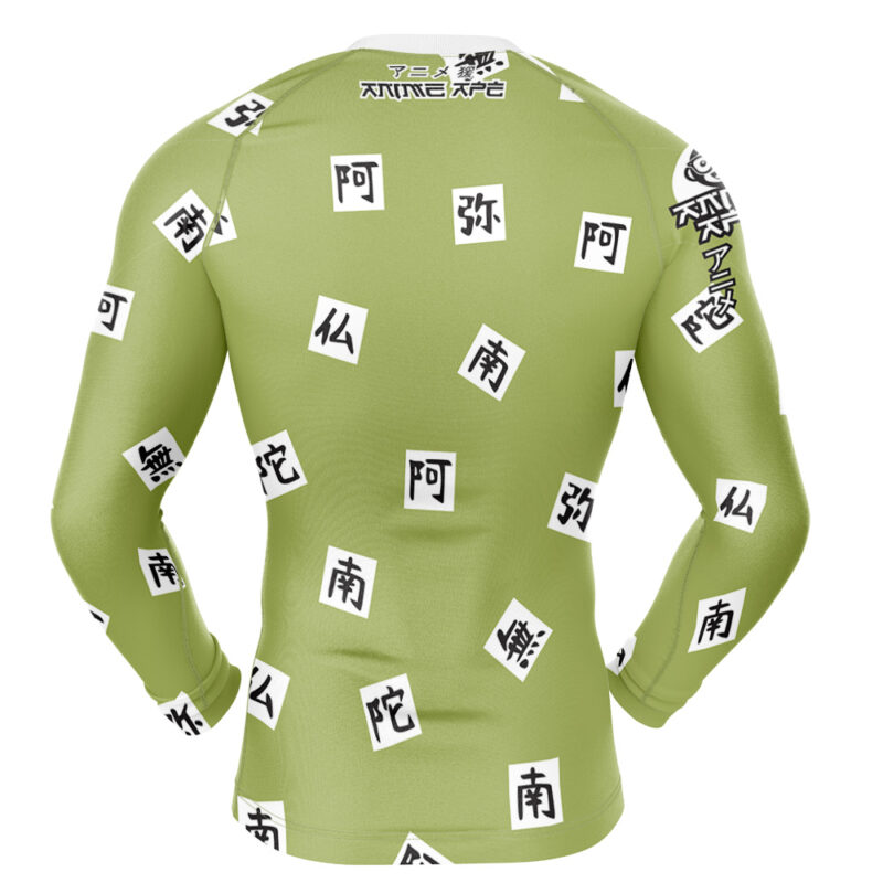 Gyomei Himejima Demon Slayer Long Sleeve Rash Guard Compression Shirt - Image 2