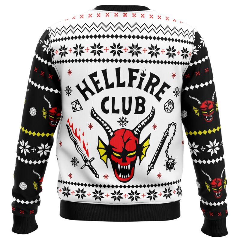 HellFire Club Stranger Things Ugly Christmas Sweater - Image 2