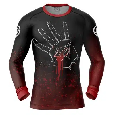 Itadori Yuji Hand Jujutsu Kaisen Long Sleeve Rash Guard Compression Shirt