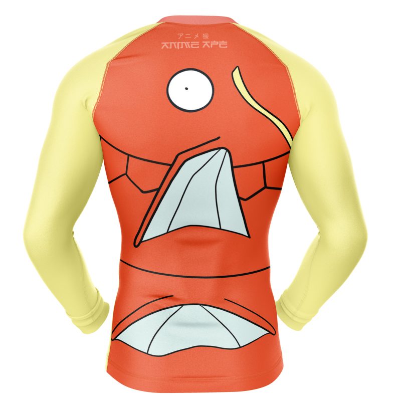 Magikarp Pokemon Long Sleeve Rash Guard Compression Shirt - Image 2