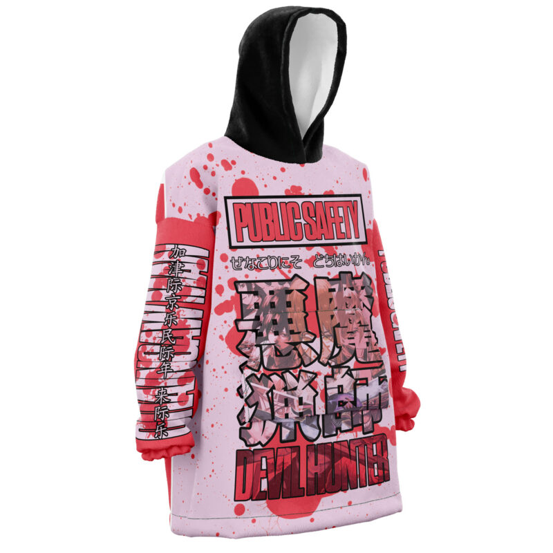Public Safety Chainsaw Man Streetwear Snug Oversized Blanket Hoodie - Image 2