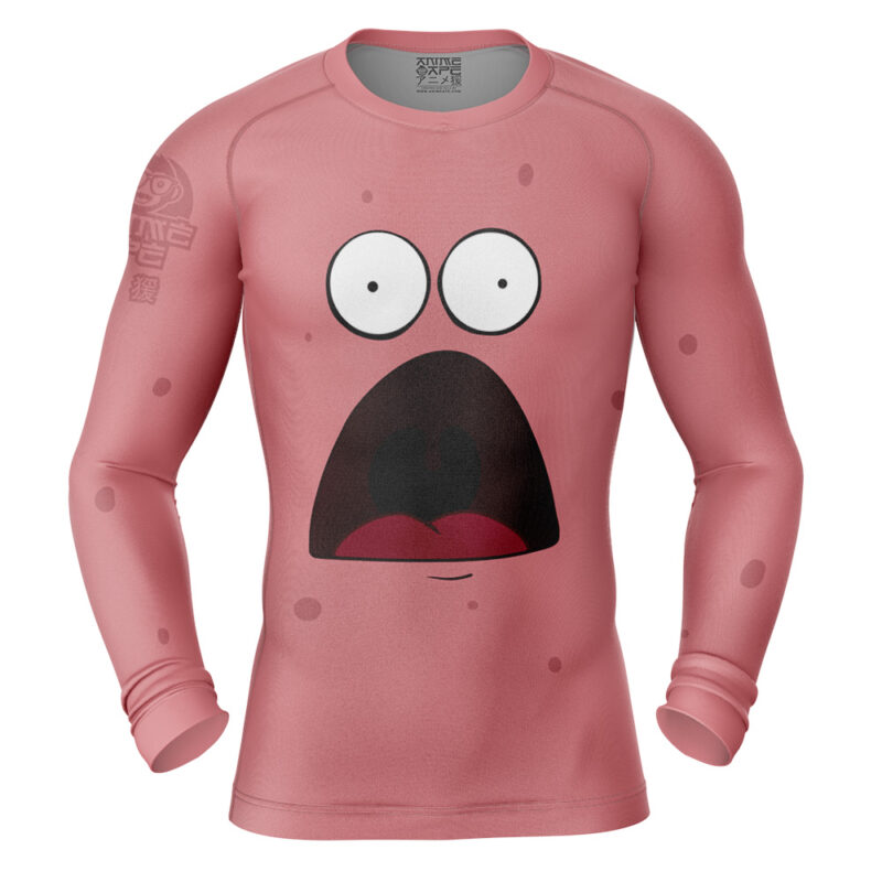 Patrick Star SpongeBob SquarePants Long Sleeve Rash Guard Compression Shirt