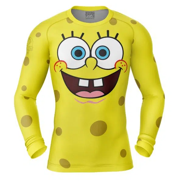 SpongeBob SquarePants Long Sleeve Rash Guard Compression Shirt
