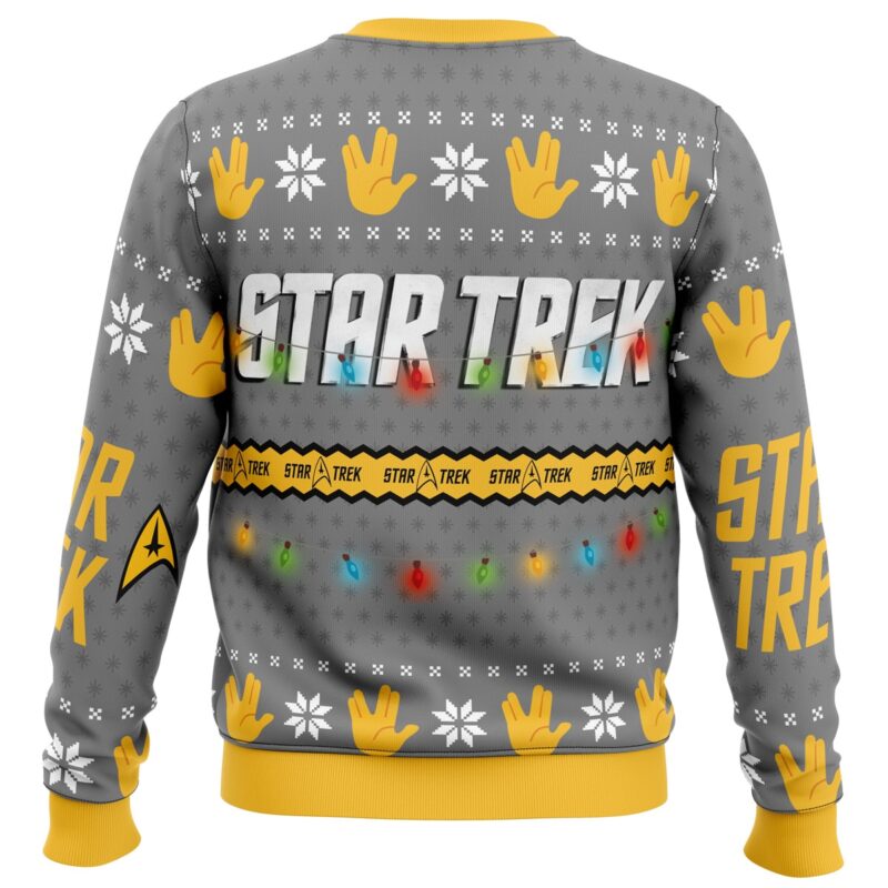 Trek The Halls Star Trek Ugly Christmas Sweater - Image 2