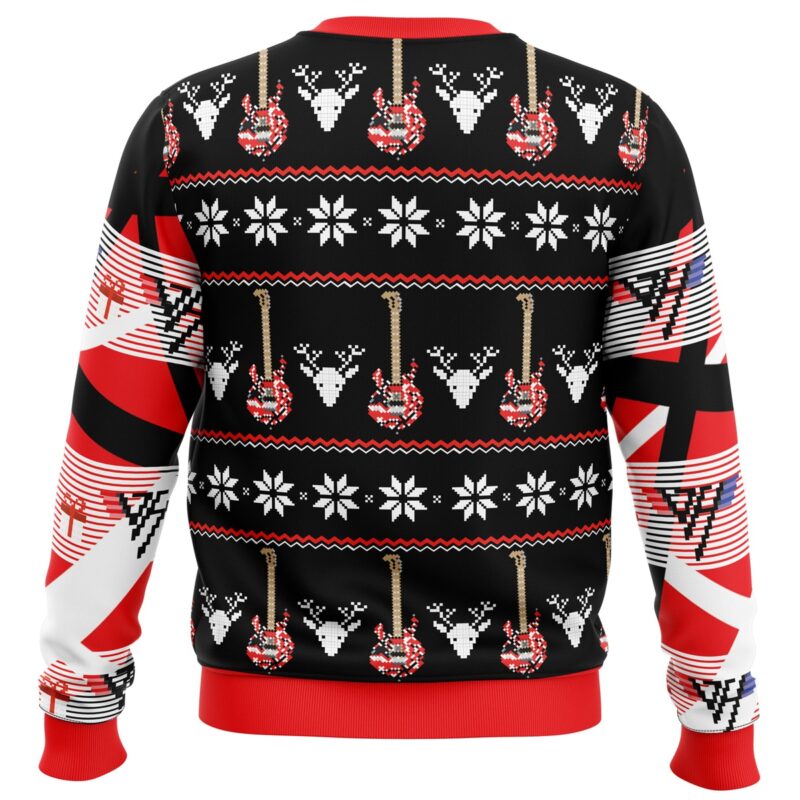 Eddie Van Halen Ugly Christmas Sweater - Anime Ape