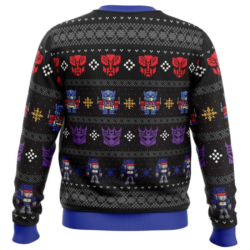 Xmas in Disguise Transformers Ugly Christmas Sweater - Image 2