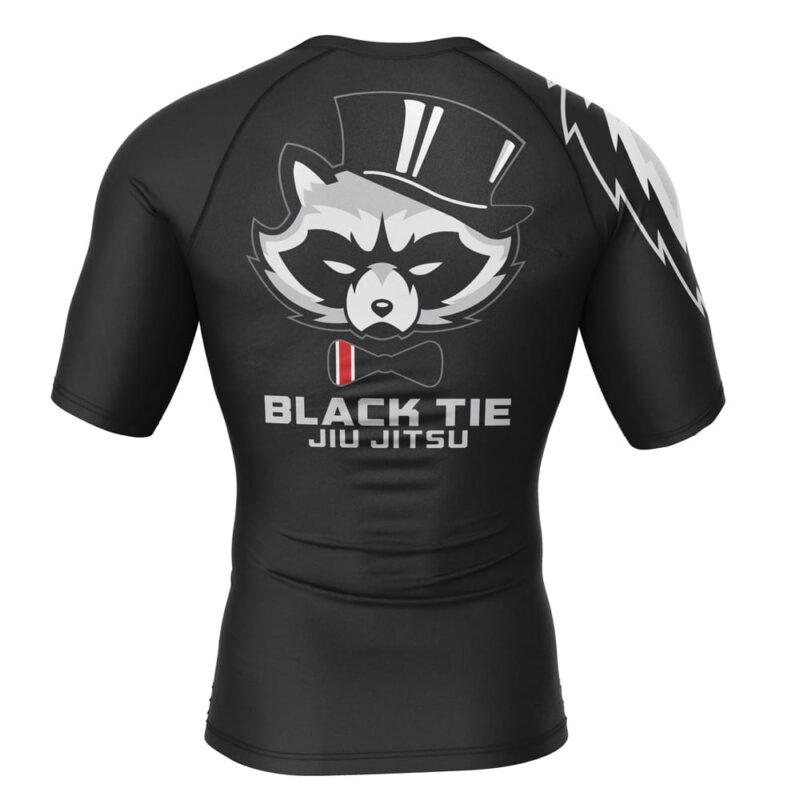 Rabid Raccoon Black Tie Classic Short Sleeve Rash Guard - Image 2