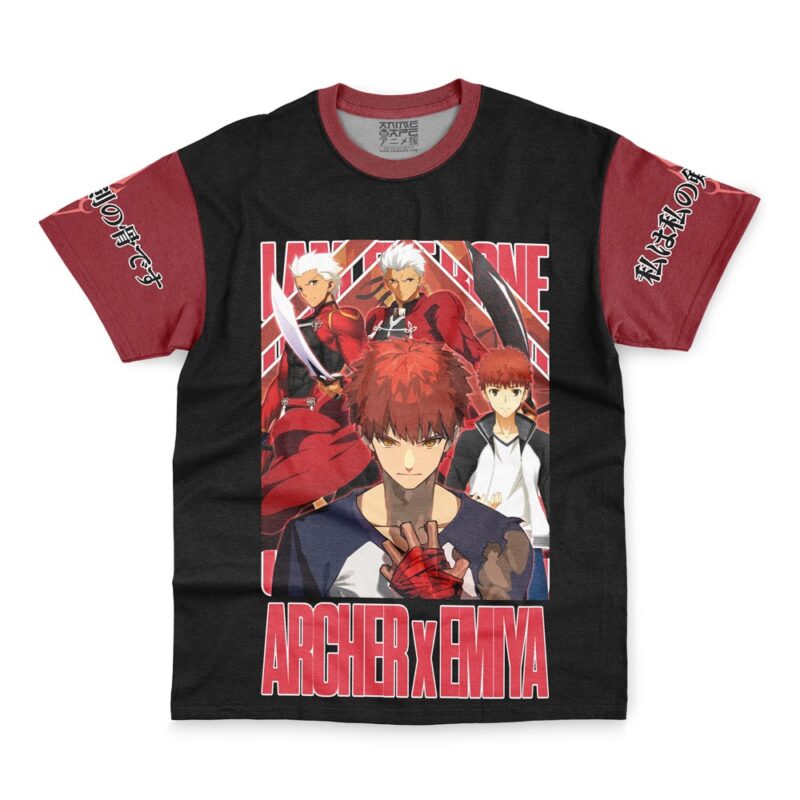 Archer x Emiya Fate Stay Night Unlimited Blade Works Streetwear T-Shirt - Image 2