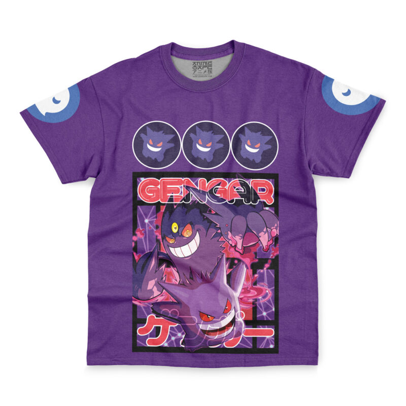 Gengar Pokemon Streetwear T-Shirt - Image 2