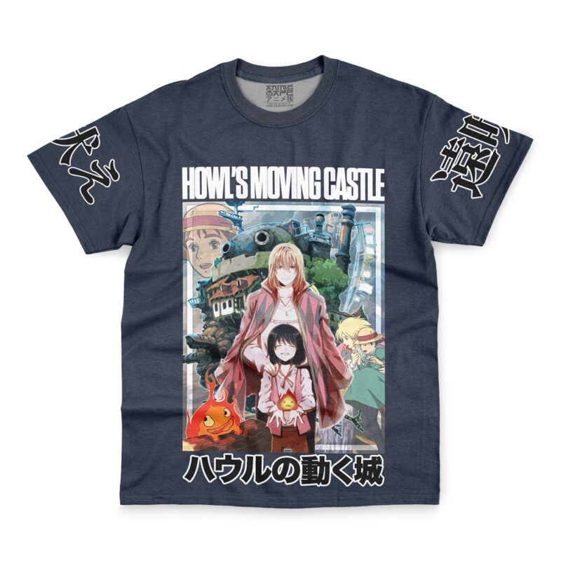 Howl's Moving Castle Studio Ghibli Streetwear T-Shirt - Image 2