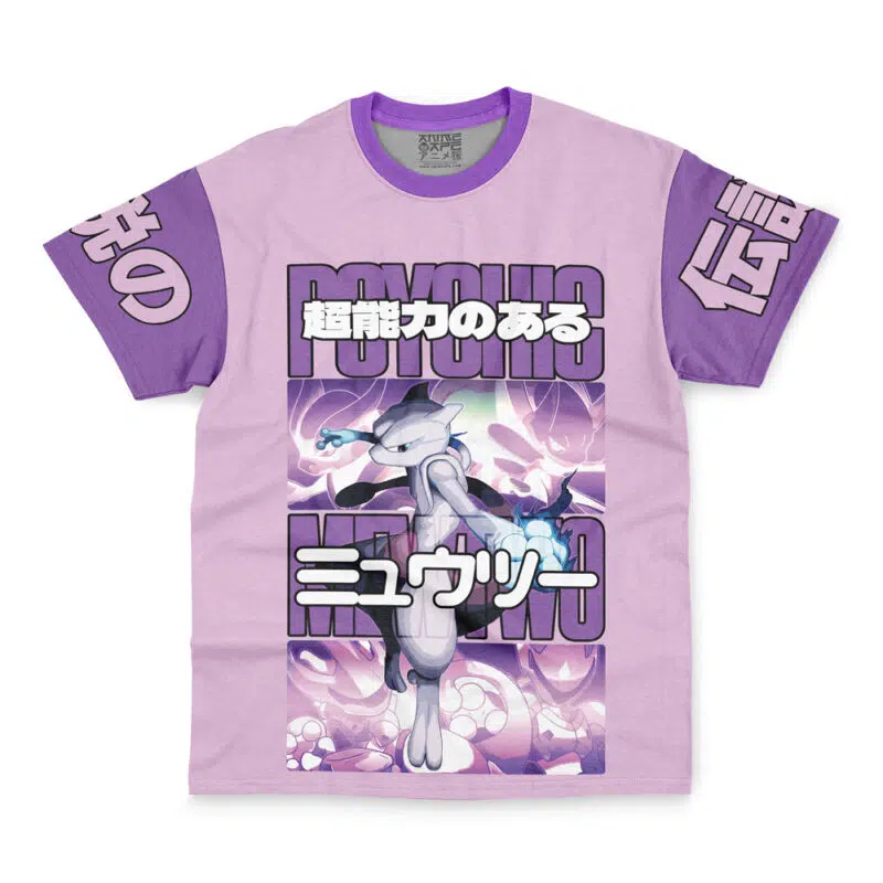 Mewtwo Pokemon Streetwear T-Shirt - Image 2