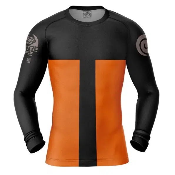 Naruto Uzumaki Long Sleeve Rash Guard Compression
