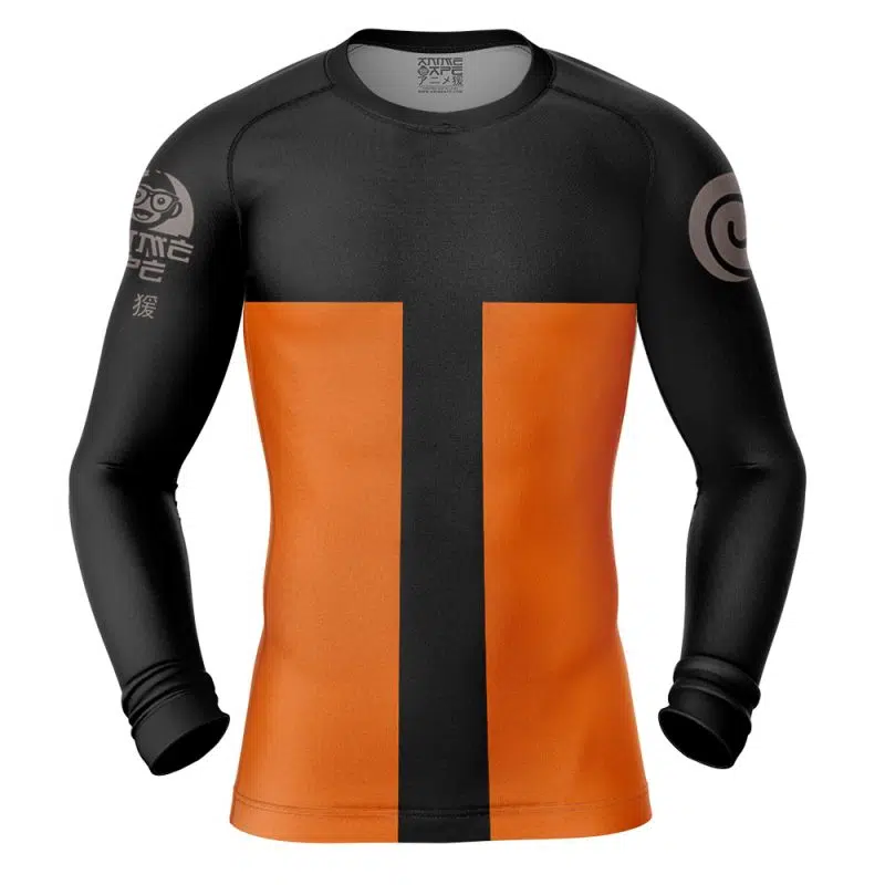 Naruto Uzumaki Long Sleeve Rash Guard Compression