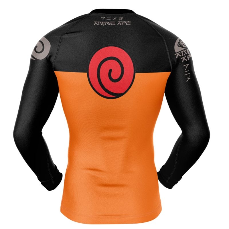 Shippuden Uzumaki Long Sleeve Rash Guard Compression Shirt - Image 2