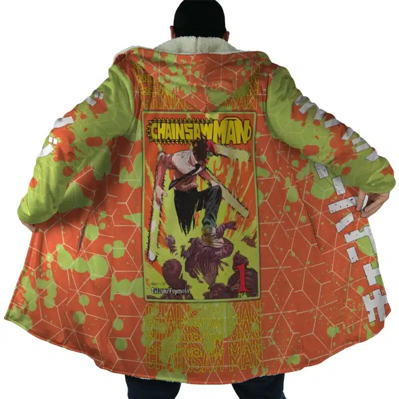 Volume 1 Denji Chainsaw Man Dream Cloak Coat - Image 2