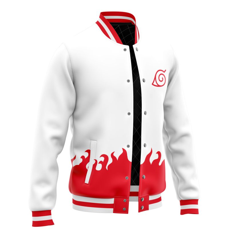 4th Hokage Pattern Shippuden Varsity Jacket - Image 2