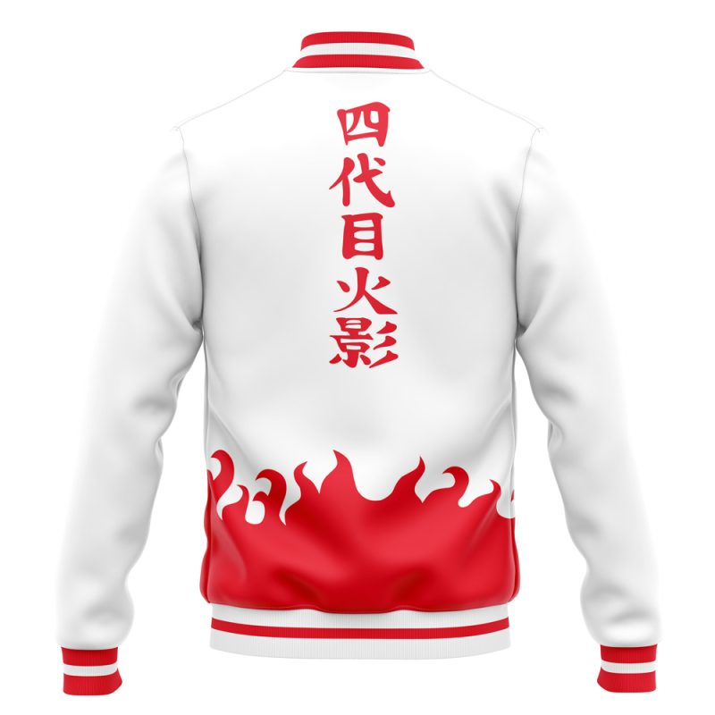 4th Hokage Pattern Shippuden Varsity Jacket - Image 4