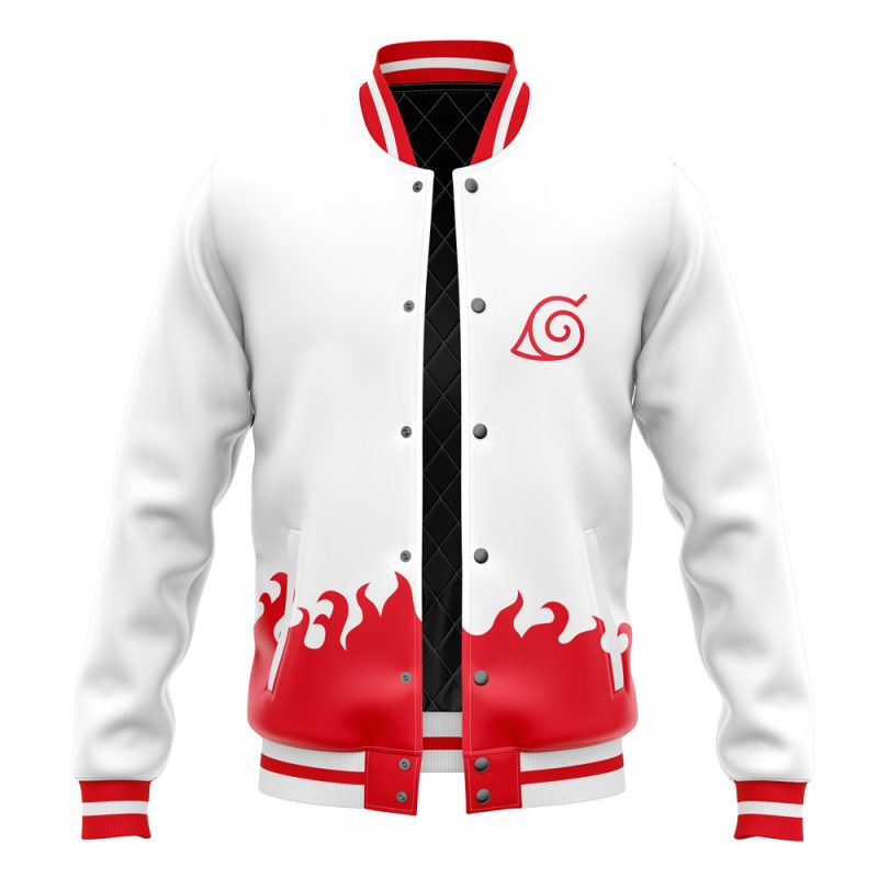 4th Hokage Pattern Naruto Varsity Jacket