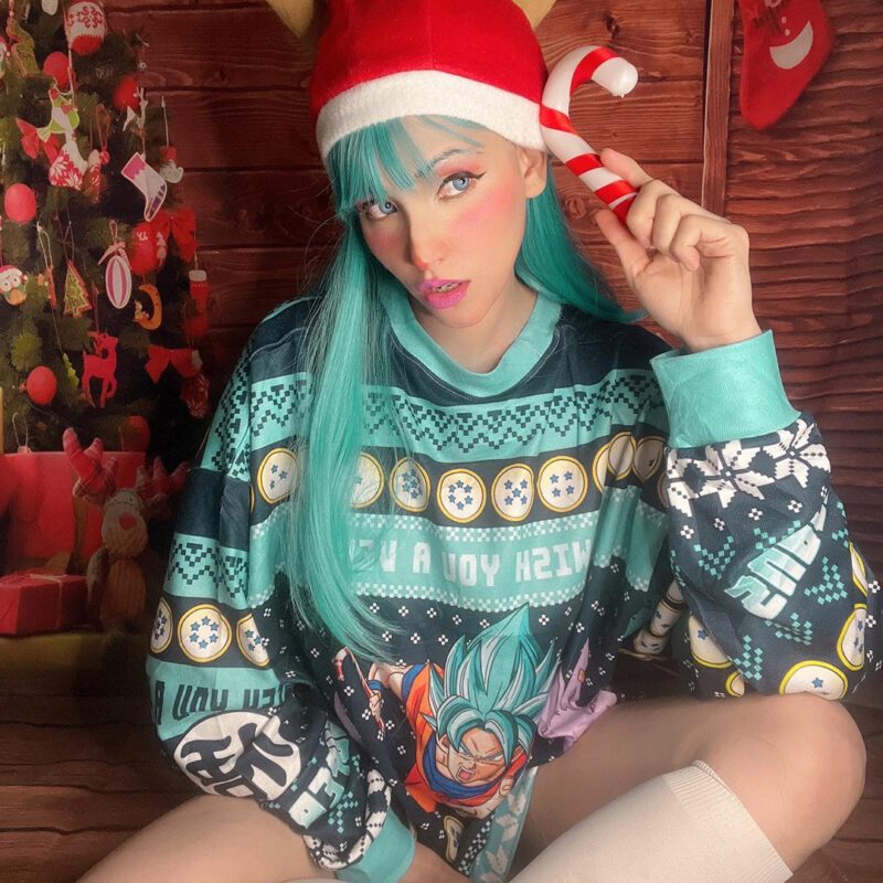 A Very Saiyan Christmas Dragon Ball Z Ugly Christmas Sweater - Image 4