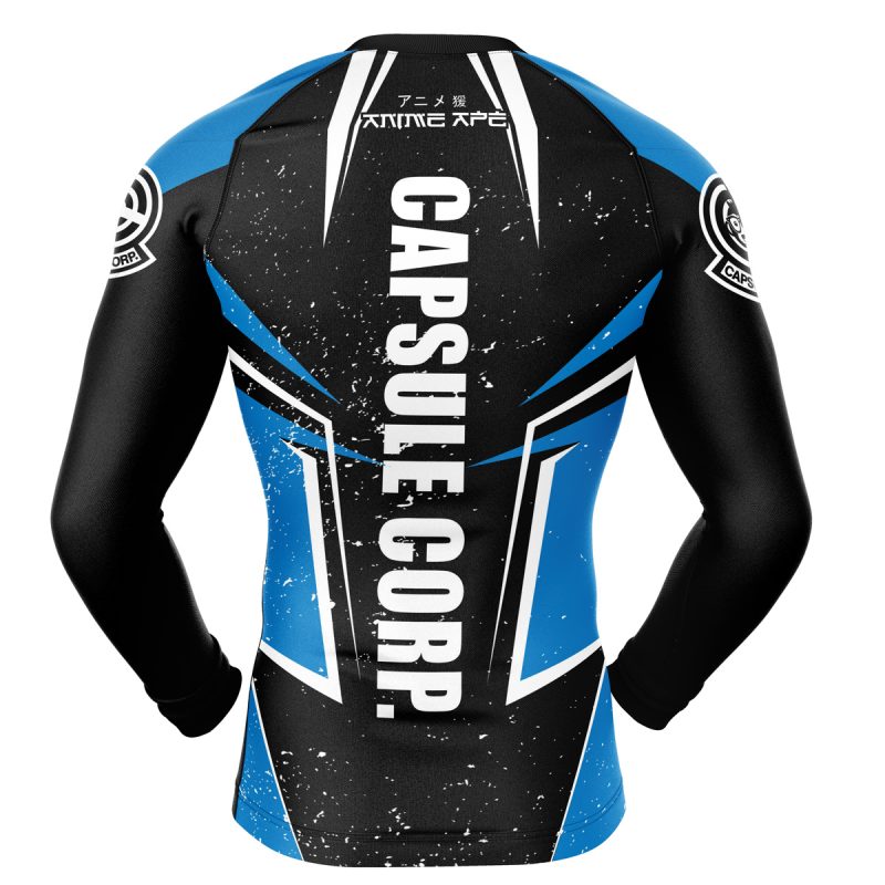 Capsule Corp Dragon Ball Z Long Sleeve Rash Guard Compression Shirt - Image 2