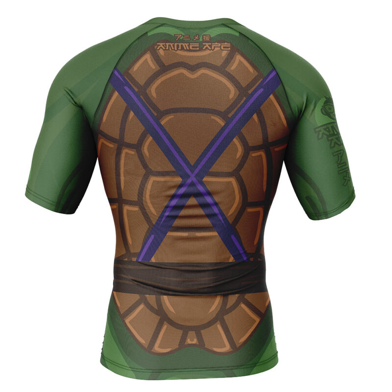 Donatello Teenage Mutant Ninja Turtles Short Sleeve Rash Guard Compression Shirt - Image 2