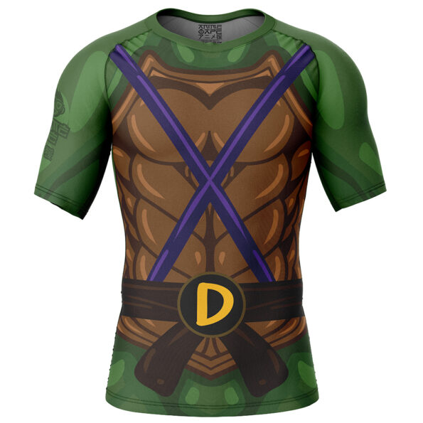 Donatello Teenage Mutant Ninja Turtles Short Sleeve Rash Guard Compression Shirt