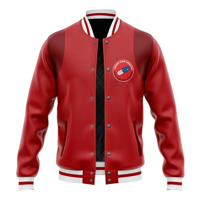 Good for Health Pattern Akira Varsity Jacket