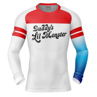Harley Quinn Suicide Squad Long Sleeve Rash Guard Compression