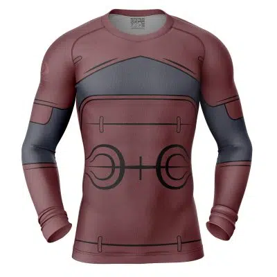 Hashirama Senju Shippuden Long Sleeve Rash Guard Compression