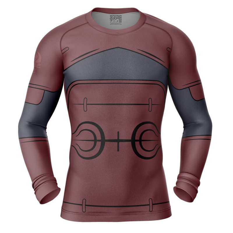 Hashirama Senju Shippuden Long Sleeve Rash Guard Compression