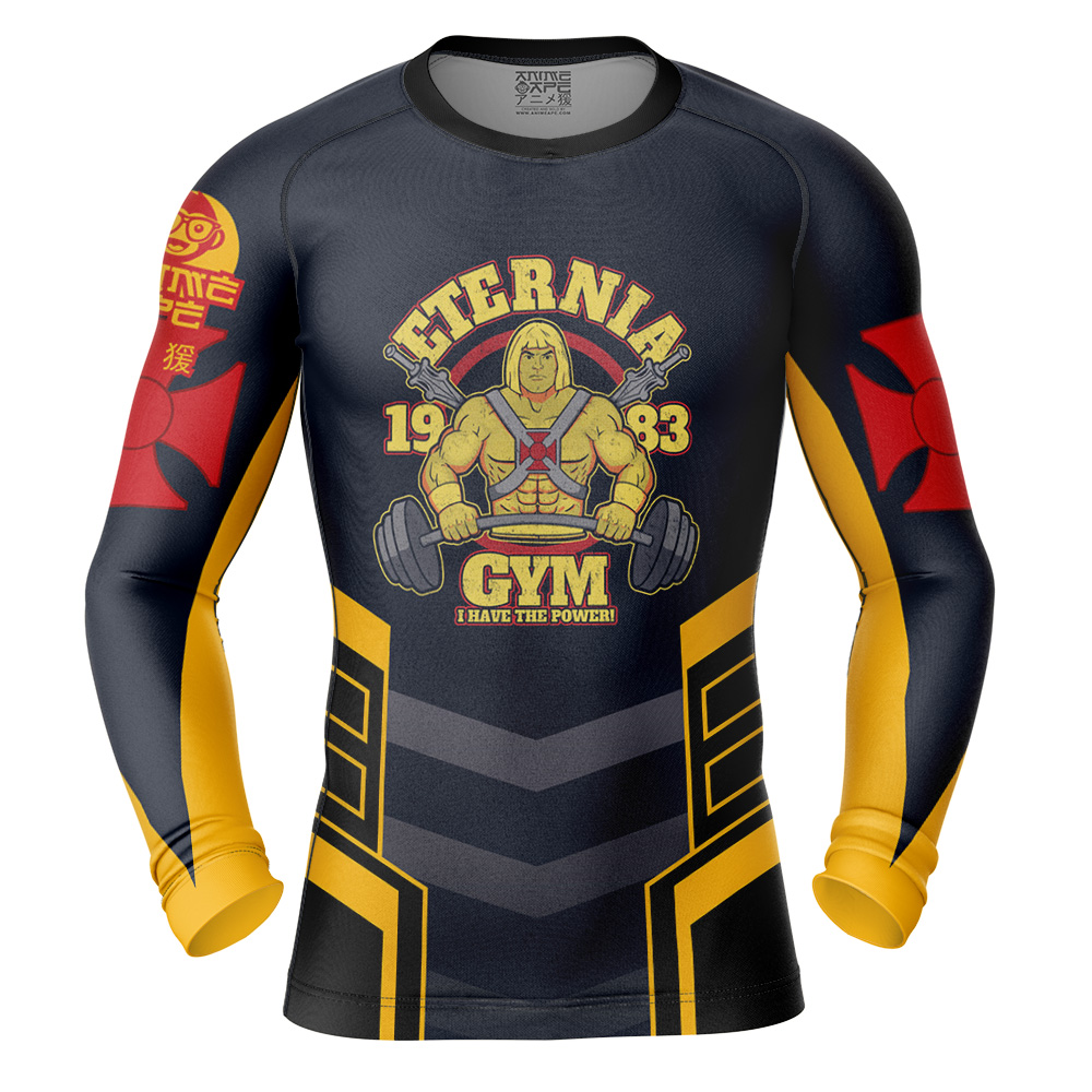 He-Man Eternia Gym Masters Of The Universe Long Sleeve Rash