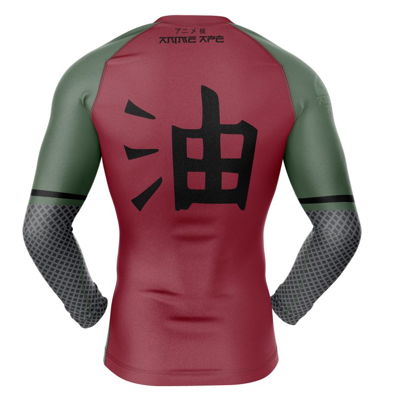 Jiraiya Uniform Shippuden Long Sleeve Rash Guard Compression Shirt - Image 2