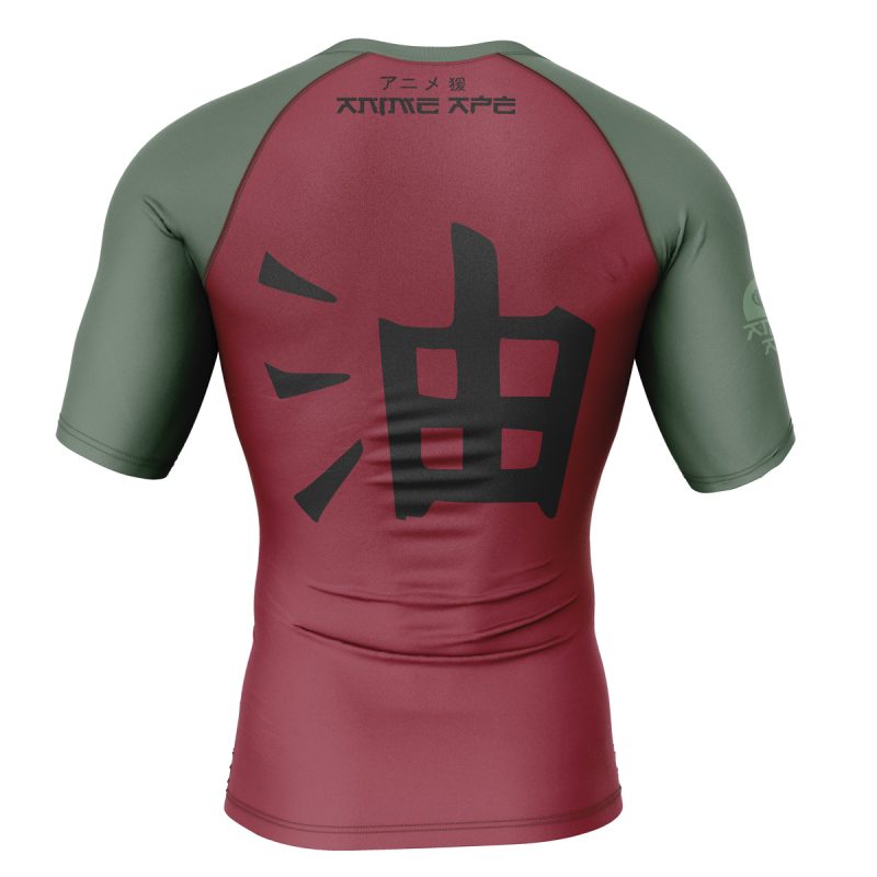 Jiraiya Uniform Shippuden Short Sleeve Rash Guard Compression Shirt - Image 2