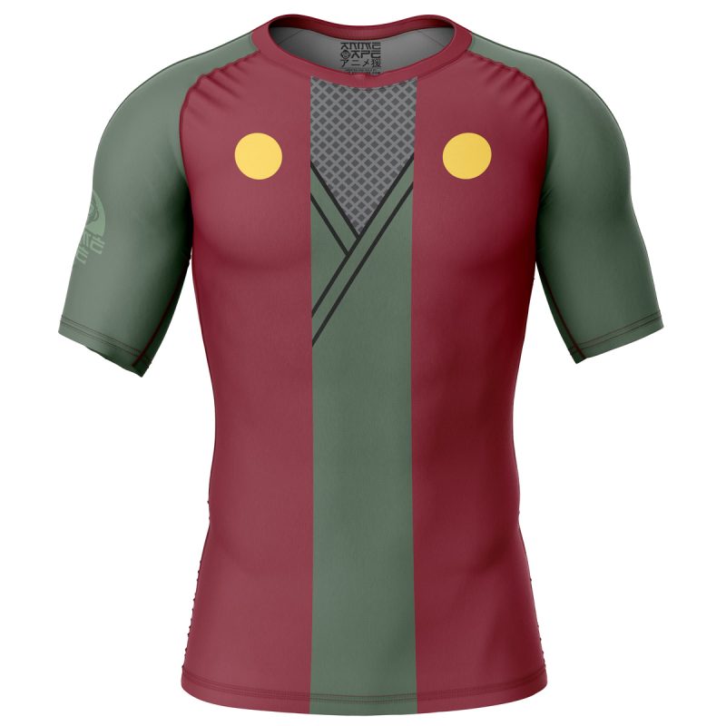 Jiraiya Uniform Shippuden Short Sleeve Rash Guard Compression Shirt
