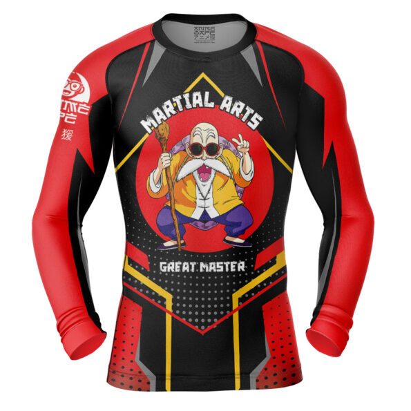 Master Roshi Dragon Ball Z Long Sleeve Rash Guard Compression