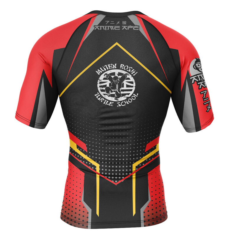Master Roshi Dragon Ball Z Short Sleeve Rash Guard Compression Shirt - Image 2